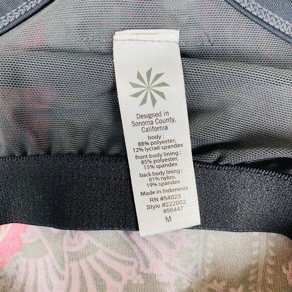 Athleta Pavitra Paisley Tank Top Grey Size M - Picture 9 of 9